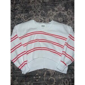 Aerie Striped Sweater Beyond Cropped